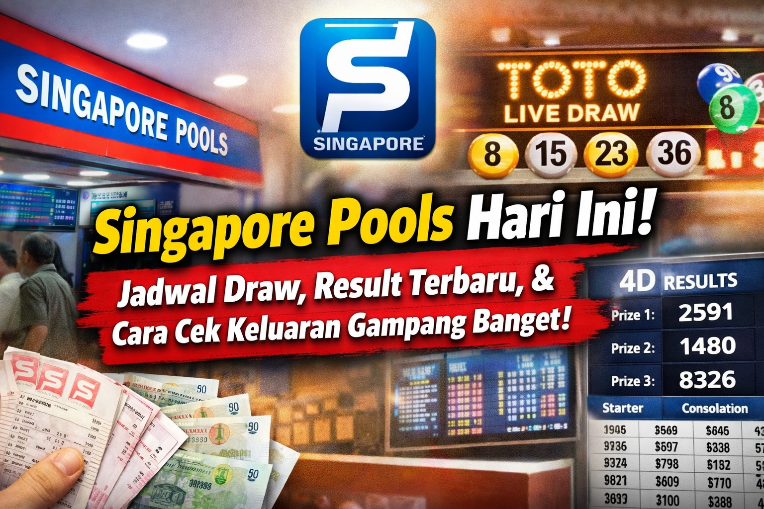 Singapore Pools Hari Ini: Jadwal Draw, Result Terbaru, dan Cara Cek Keluaran