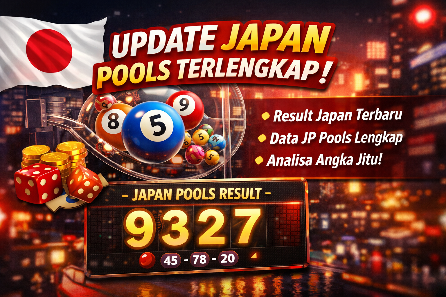 Update Japan Pools Terlengkap: Data JP Pools dan Result Japan Terbaru